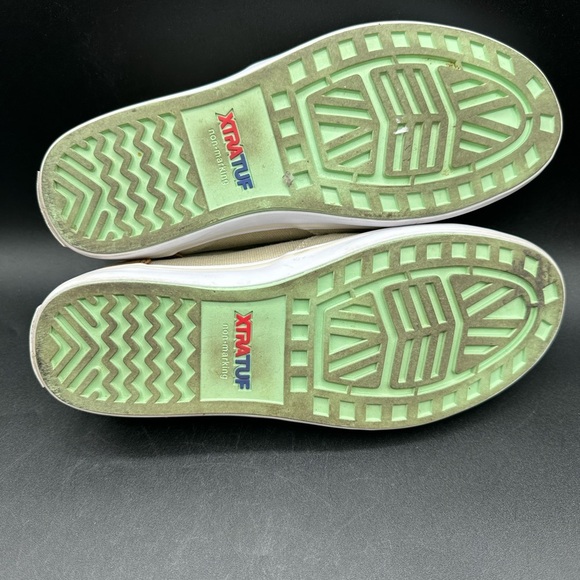 EUC Xtratuf Women's Canvas Sharkbyte Deck Shoe Cream Boat Shoes 8.5 - Picture 7 of 7